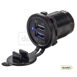 Авто / Мото USB зарядний пристрій Recessed PRO S, IP54, 2,1А. Гарантія 6 міс. Авто / Мото USB зарядний пристрій Recessed PRO S, IP54, 2,1А. Гарантія 6 міс.